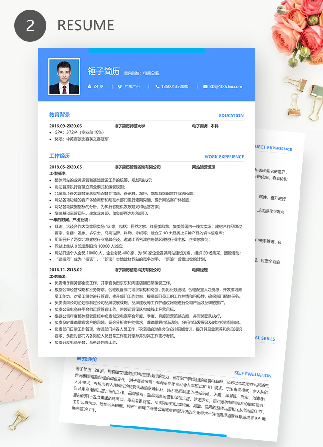 电商总监简历模板